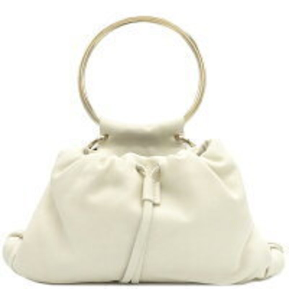 Chloe Arlene Bag White Handbag Pochette Drawstring Black